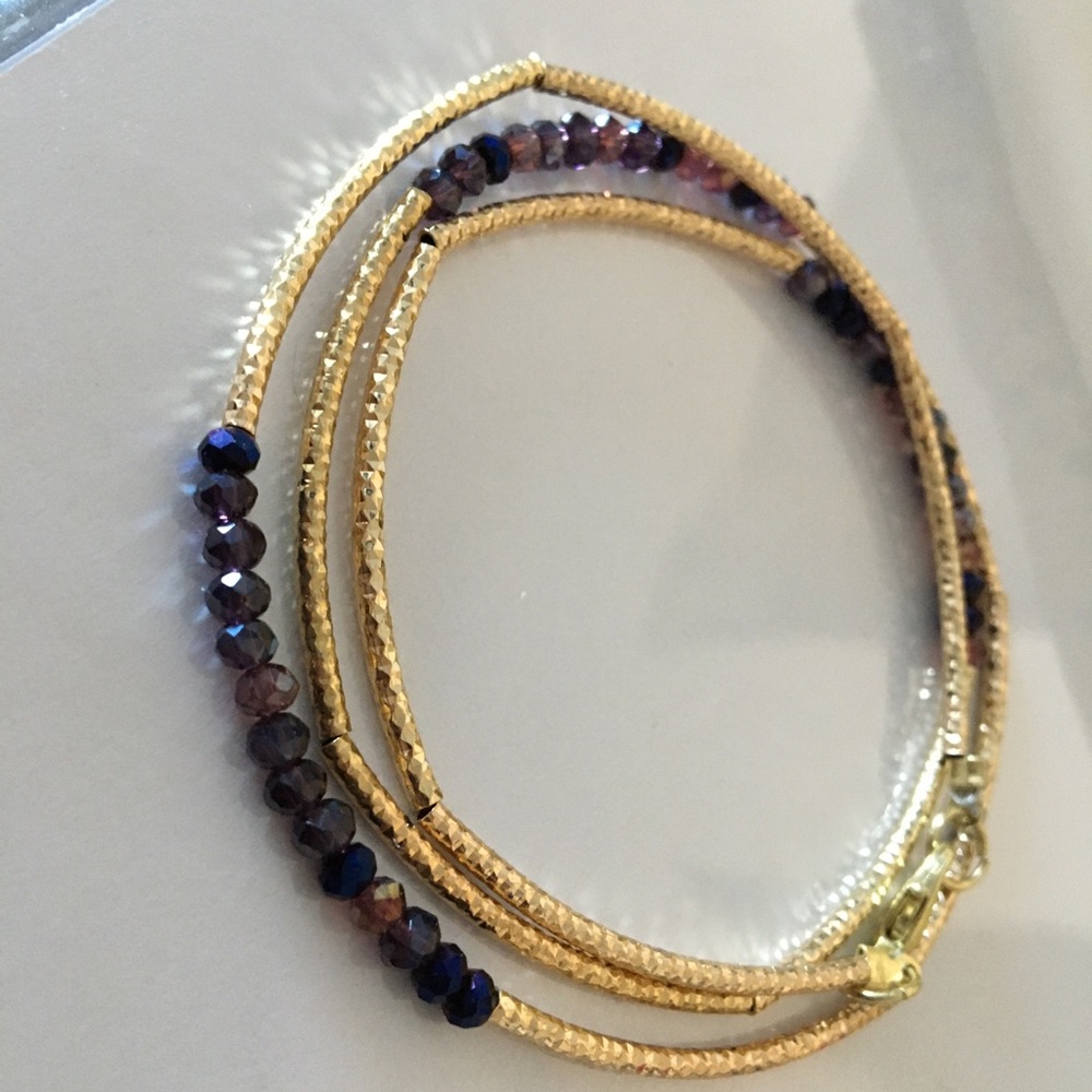 Wrap bracelet and a resin keychain